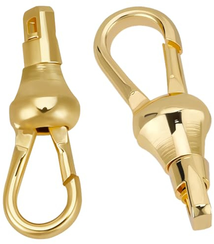 Beebeecraft 1 Box 6 Stück Drehbare Schlüsselanhänger Mit Druckknopf 18 Karat Gold Vergoldetes Messing Schlüsselanhänger Haken Verschluss Schlüsselband Federkarabiner Zum Basteln