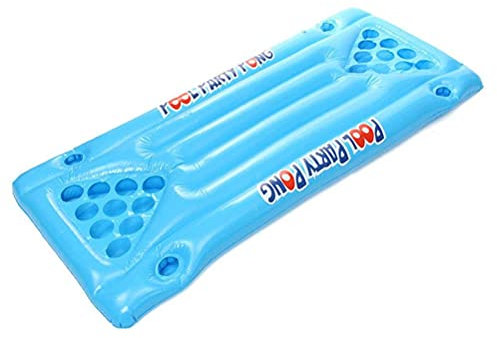 Pool - -Tisch, Aufblasbares Luftkissen Bierpong Tisch Schwimmer mit f¨¹r Strandpool -Pool -Camping