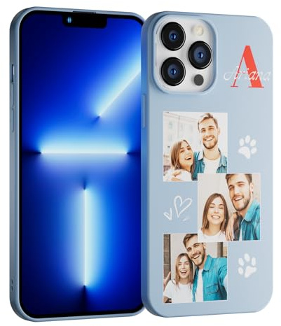 LSXYHQLD Personalisierte Handyhülle für iPhone 7-17 Eigenes Foto/Text | Eigenes Foto/Text Selbst Gestalten Geschenkidee Geburtstag Kompatibel mit iPhone 17/16/15/14/13/12/11/7/8 XR XS Max