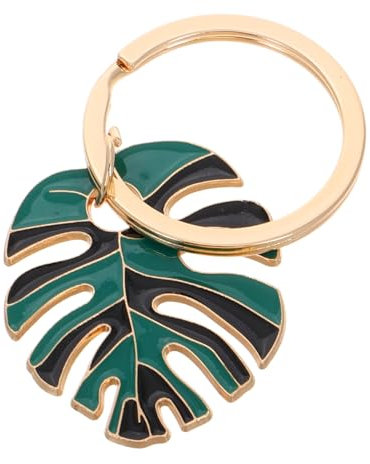 BESPORTBLE Schlüsselanhänger Grün Hohlen Blattform Tropisches Design Als Taschenanhänger Oder Schlüsselanhänger