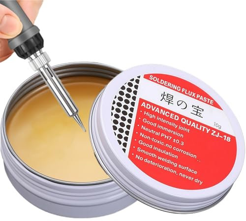 10g Solder Flux Paste - Rosin Tin Flux Soldering Paste - for Mobiles, Appliances, Computers - No-Clean Solder Grease Repair for Welding & Maintenance - Home Appliance Welding Tool