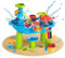 Coemo Sand- und Wasserspieltisch NARIUS S, 1 Hocker, Wassertisch Kinder Outdoor für Wasserspiele draußen, Balkon und Garten, Matschtisch mit Sandkastenspielzeug, Eimer, Schaufel, Gießkanne, Wasserrad