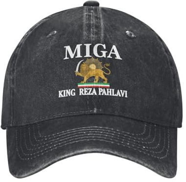 Miga King Reza-Pahlavi Make Iran Great Again Hut Trucker Cap für Männer un