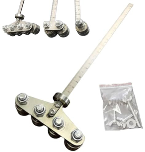 Positioning Calipers for Precise Measurements & Easy Wood Cutting, Stainless Steel Precision Cutting Guide for Circular Saws, Adjustable Guide Rail, Cut-ting Measuring Tool for Various Materials