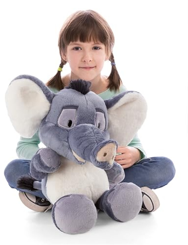 NICI Kuscheltier Elefant EL-Flora 50cm - grau - 62747 | Stofftier aus weichem Plüsch, niedliches Plüschtier zum Kuscheln und Spielen, für Kinder & Erwachsene, tolle Geschenkidee