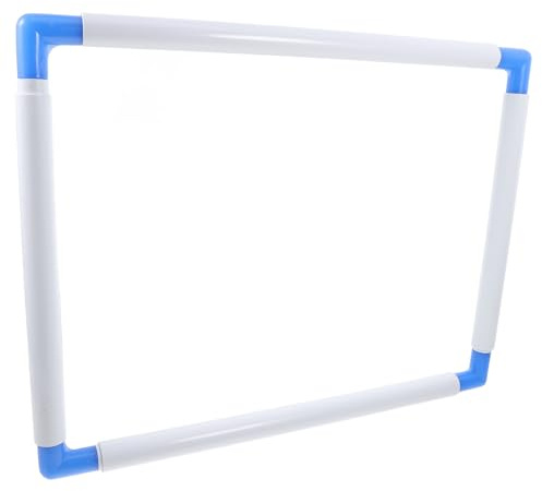PVC Clip Stickrahmen für Kreuzstich und Quilting 30x40 CM | Glatte Oberfläche, Leichtes PVC, Einfach Montierbar und Demontierbar, für Stickbilder und Eckige Rahmen Zufällige Farbe