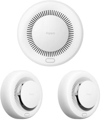 Aqara Zigbee 3.0 Rauchmelder mit 85dB Sirene & Langzeit Batterie, 3er-Pack