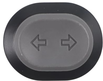 EasyByMall Für Ninebot MAX G2 Elektroroller Frontabdeckung Blinker Knopf Montage Grau Kunststoff Ersatzteil für Beleuchtung System Restaurierung