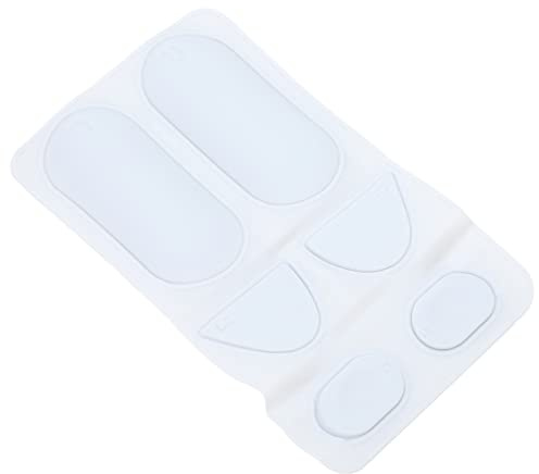 Jopwkuin Controlador de Juego con Almohadilla de Silicona para PS VR2 Sense Mejora Antideslizante sin Residuos Instalación sin Herramientas Paquete de 6 Blanco