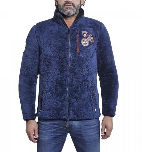 Peak Mountain Giacca in Pile Cavian Blu Navy XL