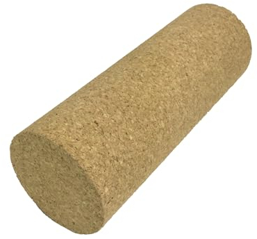 EMMAfit Kork Faszienrolle I 15 x 5,5cm I rutschsichere Korkrolle für Triggerpunkte & Verspannungen I kleine Faszienrolle aus Naturkork I hygienisch & umweltfreundlich I langlebige Faszien-Massagerolle