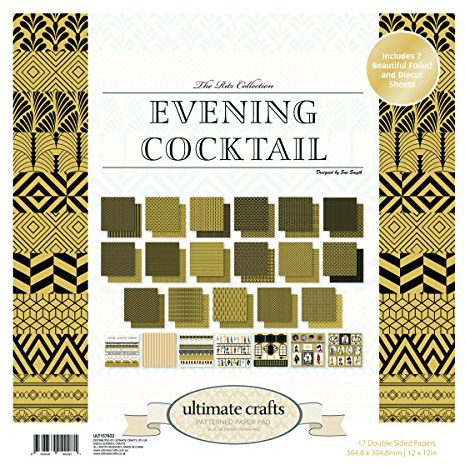 Ultimate Crafts Evening Cocktail 12x12 Paper Pad, Multicoloured