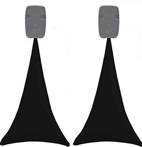 Housse pour haut-parleurs en élasthanne extensible, housse pour trépied, lycra, 10 couleurs disponibles