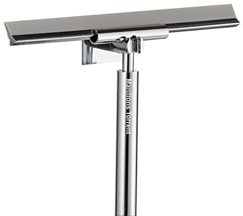 Manillons Torrent - Modelo 6353 | Limpia Mamparas Ducha - Acabado en Cromo - Medidas 18 x 25.5 x 4.3 cm