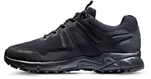 Mammut Ultimate Pro Low GTX Women | Wanderschuhe für Damen, Wasserdichte Sportschuhe für Outdoor, Gore-tex Schuhe, Trekkingschuhe für Leichte Wanderungen, Bergschuhe | Schwarz, 5