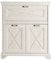 FORTE Kashmir Barkommode mit 2 Türen und 1 Klappe, Holzwerkstoff, Pinie weiß, B x T x T: 123 x 143,3 x 48,2 cm