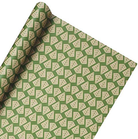 Très gros Rouleau 50m papier cadeau KRAFT Sapin Vert CLAIREFONTAINE