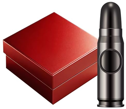 Navpeak Windproof Butane Torch Lighter - Refillable Jet Flame Lighter Bullet Shaped for Candles, Outdoor, Desserts, and Baking, BBQ & Emergency Survival Gear (Butane Not Included) (Black)