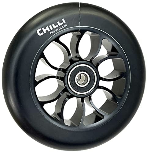 Chilli Scooter Wheel Reaper Series 110mm in der Farbe Schwarz, Rollencore aus Aluminium, Rollenhärte: 90A, CEW0016