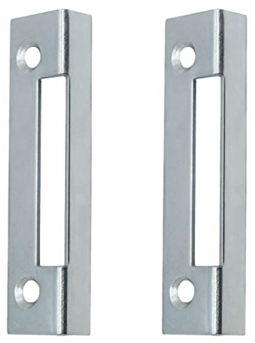 Budget Lock Angled Keep | 76 x 19 x 2mm | Zinc Plated | Pack of 2