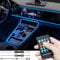 TABEN Luz Ambiental del Coche USB RGB Control Remoto Lámpara de luz Decorativa DIY Refit Tubería de Fibra óptica Flexible 8 Colores Iluminación Interior Luz de Ambiente 1W DC 12V 3m