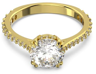 Swarovski Ring Constella: Ring RND M White/GOS 52 5642617 Marke, Einheitsgröße, Metall, Kein Edelstein
