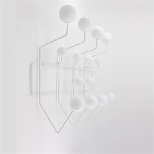 Klassische Hang it All Garderobe aus der Mitte des Jahrhunderts, moderne Wandgarderobe mit bemalten Massivholzkugeln, minimalistische Garderobe, praktische Garderobe, for Badezimmer, Schlafzimmer, Küc