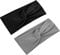 WLLHYF 2 x Turban-Stirnbänder für Frauen, breite Stirnbänder, Stretch-Turban, geknotete Haarbänder, modische Haarbänder für Mädchen, niedliches Haar-Accessoires, Yoga, Laufen, Sport (schwarz/grau)