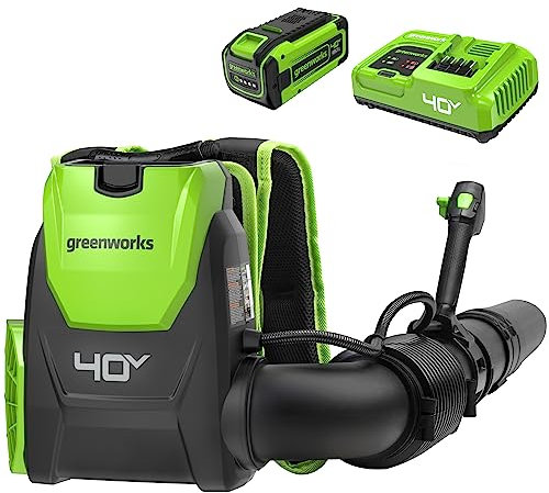Greenworks 40V Gen 2 Backpack Blower, 8Ah Battery and Charger Included