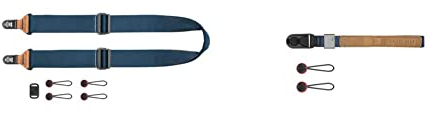 Peak Design Slide Kameragurt für Vollformat-Kameras Blau V3 (SL-MN-3) & Cuff Blau Kamera-Handschlaufe (CF-MN-3)
