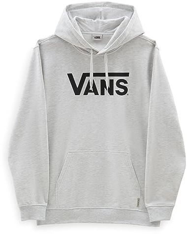 Vans Classic Vans PO, Felpa con Cappuccio Uomo, White Heather,