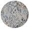Wetterfester In- & Outdoor Teppich von Esprit mit blumigem Muster ideal für Balkon, Terrasse, Küche, Flur, Wohnmobil, Garten und Camping – Lilly (120 cm rund, blau beige)