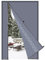 Risareyi Side Opening Magnetic Thermal Insulated Door Curtain 150x210cm, Grey Oxford Insulated Door Cover Outdoor Windproof Door Insulation with Strong Magnets for Front Door