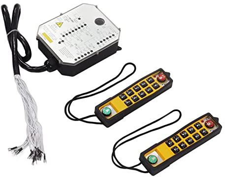 Drahtlose Kran-Fernbedienung, YU 10D Drahtlose Kran-Fernbedienung, Mehrfachschutz Elektrische Lift Hebemaschine Fernbedienung, mit, Hebezeug Zubehör (AC380V)