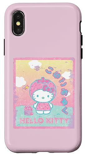 Hello Kitty Erdbeermilch Hülle für iPhone X/XS