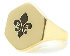 Heraldischer Ring - Heraldischer Siegelring - Heraldik-Schmuck - Individueller Ring - Familienwappen-Ring