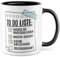 Ausbildung Tasse Geschenk, To Do-Liste Ausbildung bestanden eigene Kaffeetasse mit Spruch lustig Kaffee-Becher Gratulation Abschluss Berufsausbildung Prüfung Azubi (Master)