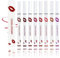 8 SET Longwear Liquid Lip Liner, 2in1 Waterproof Lipstick Lip Liner, Pink Matte Lip Tint Stain Marker Pen, Lip Liner Stain, Quick-Drying Long Lasting Lip Liner (8 SET)