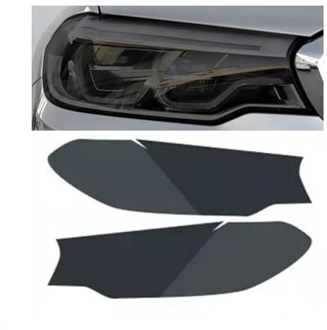 Rufutle Scheinwerfer Tönungsfolie für BMW G31 2018-2020, Autoscheinwerfer-Tönungsfolie, Schwarze Folie, transparenter Folienaufkleber, vorgeschnitten