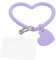 DOITOOL correa movil muñeca ： CordóN De Silicona En Forma De CorazóN Para TeléFono, Llavero Y Pulsera, Accesorio Universal Para TeléFono, Lavanda