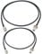 exgoofit BNC Cable Waterproof, 2-Pack 50 ohm RG58 BNC Male to Female Coaxial Cable 3FT Low Loss Antenna Extension for CB Radio/VHF Ham Radio/Wireless Microphone/Antenna/CCTV/Amateur Radio etc.