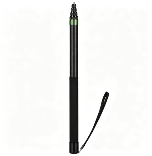 43,2–299,7 cm lange Stange, unsichtbarer Selfie-Stick aus Kohlefaser für Insta360 X6 X5 Insta 360 X6 X5 X4 X3 X2 XR RS One X Action-Kamera-Zubehör (grün)