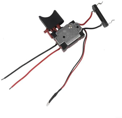 Interrupteur de déclenchement de rechange pour perceuse sans fil 16 8 V 18 V avec vitesse et lumière réglables