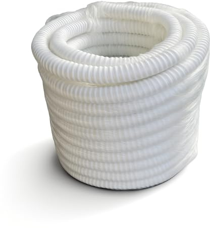 TEHNOEXPORT Kondensatschlauch 16mm Ø aus PVC 10 m / 15 m / 30 m – Flexibler Ablaufschlauch für Split-Klimageräte | Zuschneidbar, Glatte Innenwand, UV-beständig (Ø 16 mm - 10m)
