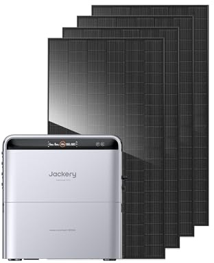 Jackery SolarVault 3 Pro Balkonkraftwerk mit Speicher, 2000 W Solarmodule, 4 x 500 W, erweiterbarer Solarspeicher, Solaranlage für Zuhause