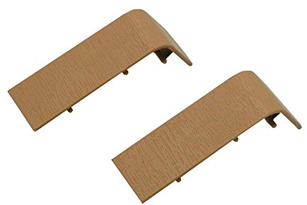 WIROFLEX | Sockelleiste | Verbinder | 2er Set | Leiste | Fußbodenleiste | Verkleidung von Rohrleitungen aller Art Eiche