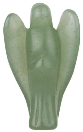 Morella Edelstein Aventurin Engel Glücksbringer Schutzengel zum Mitnehmen 3,5 cm in Samtbeutel