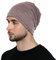 DonDon Atmungsaktive Mütze Beanie mit super soften Innenfutter Feinstrick braun