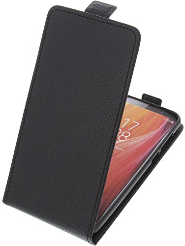 foto-kontor Tasche kompatibel mit HomTom S7 Smartphone Flipstyle Schutz Hülle schwarz