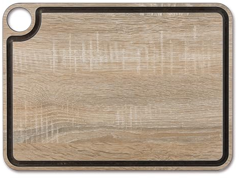 Arcos Planche à Découper Écologique pour Cuisine, Fibre de Cellulose et Résine, Résistante au Lave-Vaisselle, Protège Couteaux, 38 x 28 cm, Marron, Haute Température